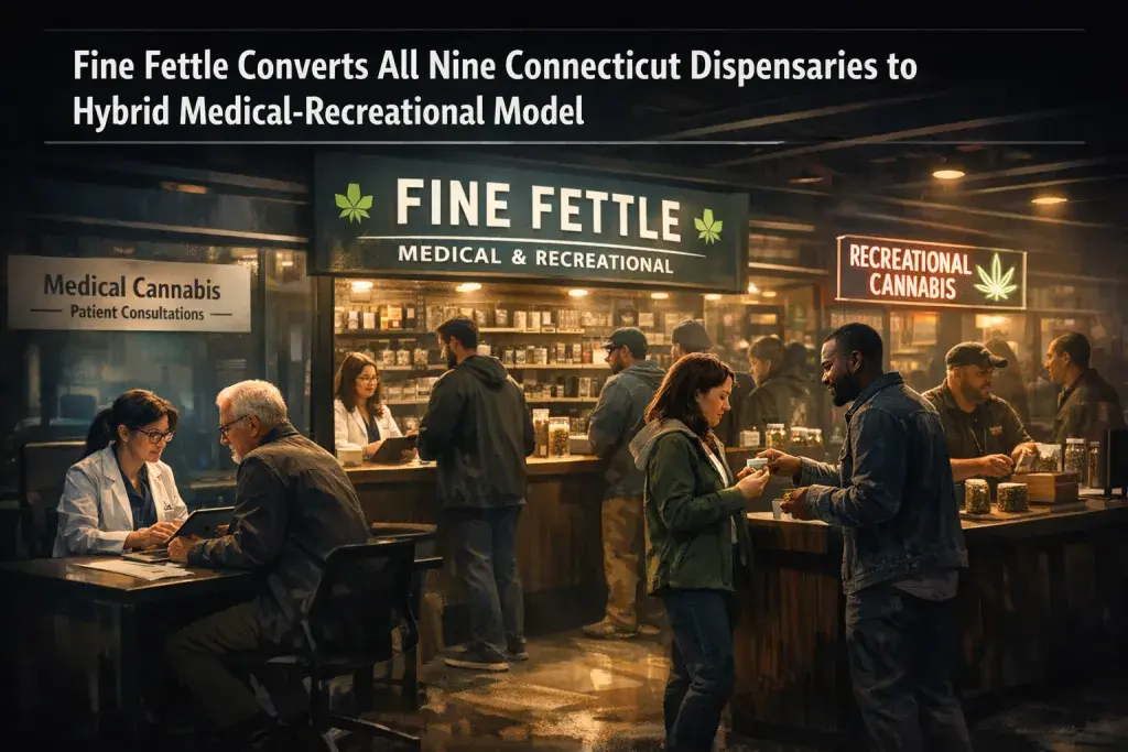 Fine Fettle Converts All Nine Connecticut Dispensaries to Hybrid Medical-Recreational Model