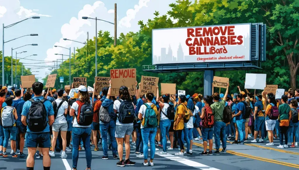 Philadelphia Parents Protest Cannabis Billboard Overlooking School