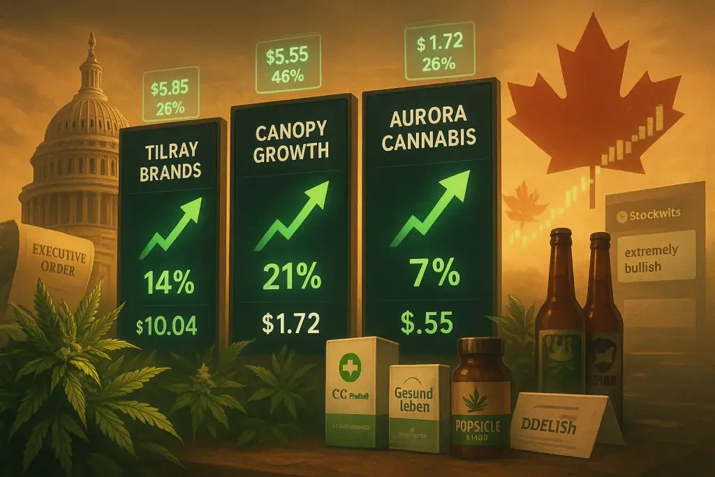 Rescheduling Reports Send Canadian Cannabis Stocks Surging - But Who Wins Most?