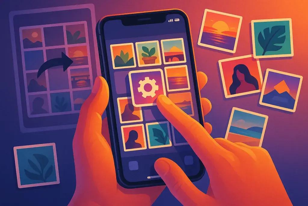 How to turn on Instagram grid reordering