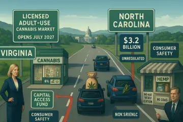 Virginia's Licensed Cannabis Market Puts Real Pressure on North Carolina Revenue